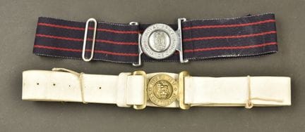 British belt. Royal Army Ordnance Corps belt. Silv