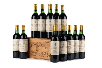 Château Pichon Lalande 1982, lot de 12 bouteilles
