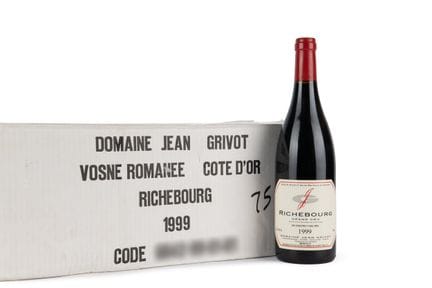 1999 J. Grivot, Richebourg, 12 bouteilles
État des