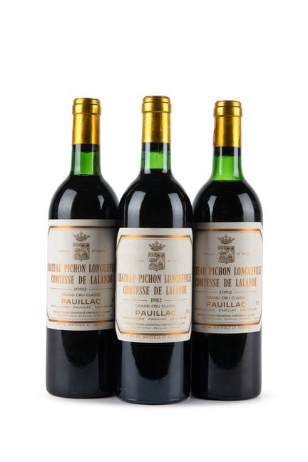 Château Pichon Lalande 1982, 3 bouteilles
État des
