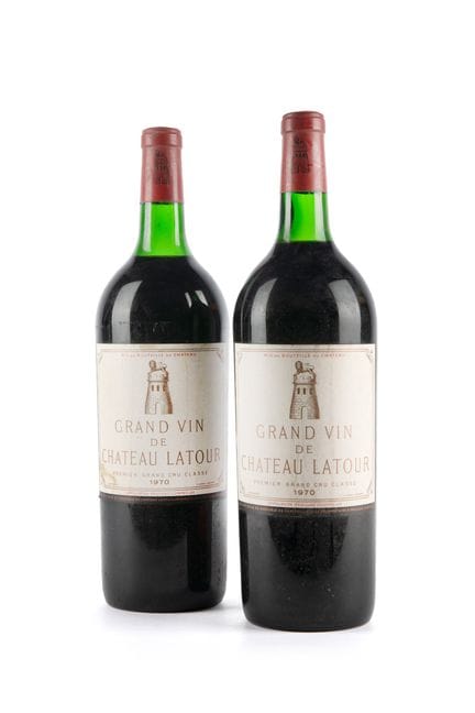 Château Latour 1970, 2 magnums
État des bouteilles