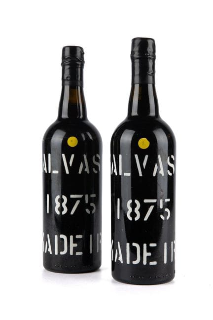 1875年巴贝托（Barbeito），马德拉酒，马尔瓦西亚（Malvasia），MBV，2瓶
酒瓶状