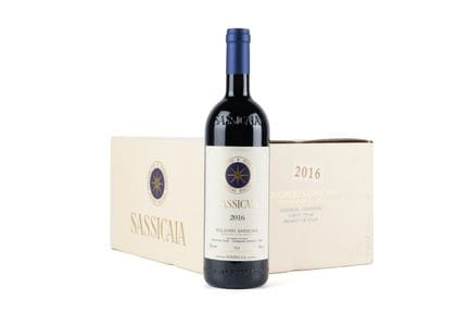 2016 年 Tenuta San Guido 酒庄 Sassicaia 红葡萄酒，6 瓶装
酒瓶状