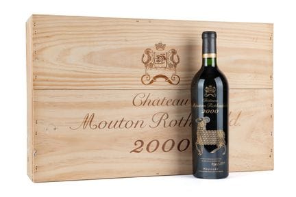 Château Mouton Rothschild 2000, lot de 6 bouteille