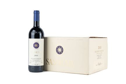 2018 年 Tenuta San Guido 酒庄 Sassicaia 红葡萄酒，6 瓶装
酒瓶状