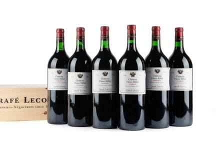 1986 年 Grafe-Lecocq，Chateau Vieux Riffat，6 瓶大瓶装
酒瓶