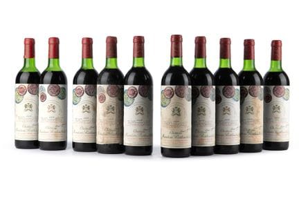 Chateau Mouton Rothschild 1978, 10 bottle
Bottle c