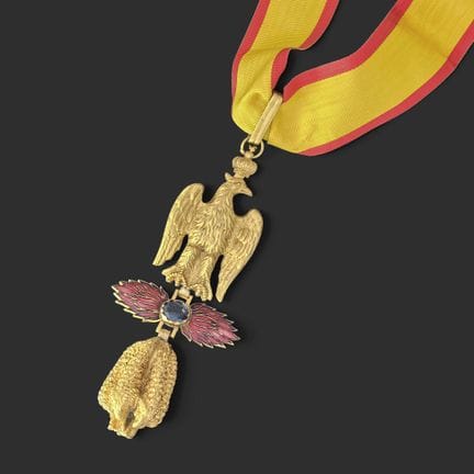 Ordre des trois toisons d'or. 
Insigne en métal do