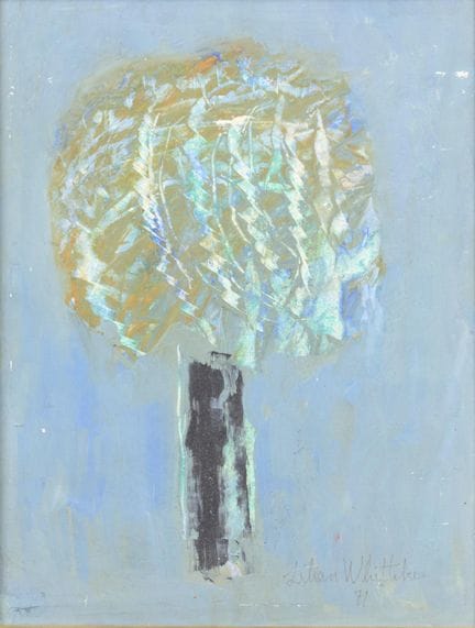 Lilian E. WHITTEKER (1895–1978) Tree on a Blue Bac