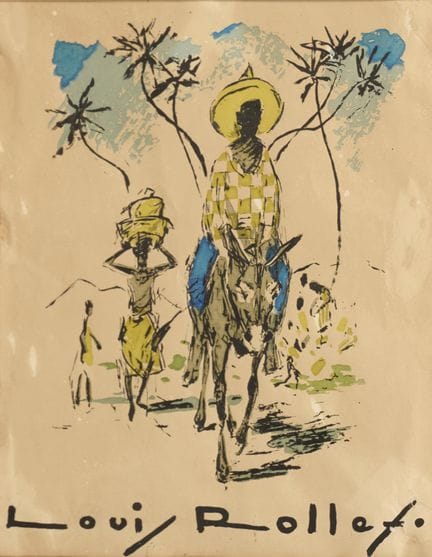 Louis ROLLET (1895–1988) Peasants Under the Palm T