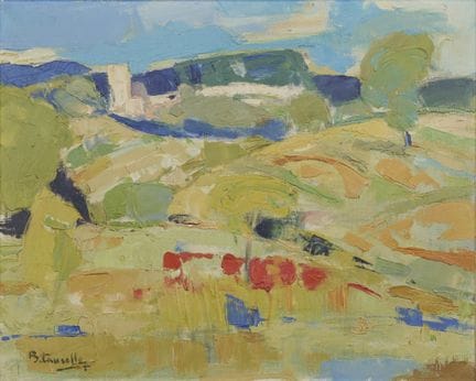 Bernard TAURELLE (1931) View of La Colle, near Nic
