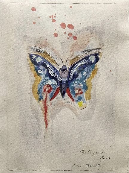 Claude BELLEGARDE (1927–2019) Butterfly. Offset pr