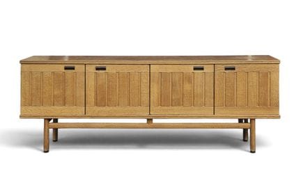 SRM. Enfilade et table de salle à manger en chêne 