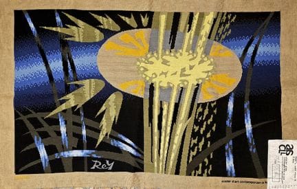 Pierre REY (1936-2006) Reflets, tapisserie signée,
