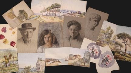 Twenty-six studies, portraits, and landscapes in p