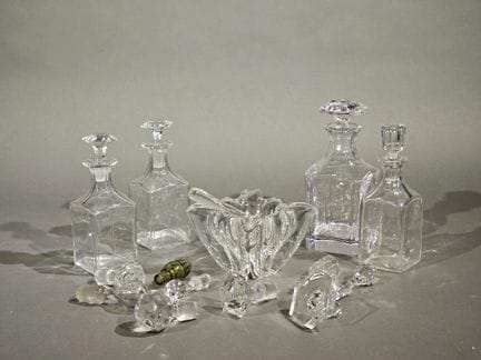 BACCARAT. Mortier et son pilon vers 1960. On joint