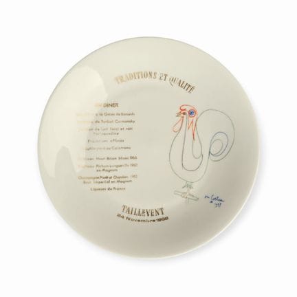 Jean COCTEAU pour GDA à Limoges. ASSIETTE en porce