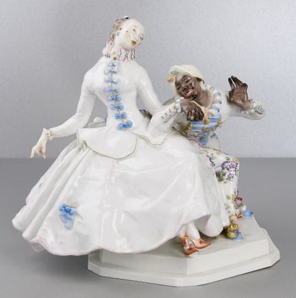 Figura de Meissen, diseño de Paul Scheurich, época