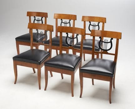 Set di sei sedie in stile Biedermeier
Set di sei s