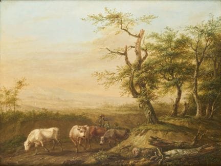 范·奥斯，扬（1744-1808）：牧牛人与他的牛群
范·奥斯，扬（1744-1808），《牧牛人与
