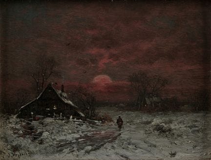 Heydendahl, Joseph F. (1844–1906): Winter Landscap
