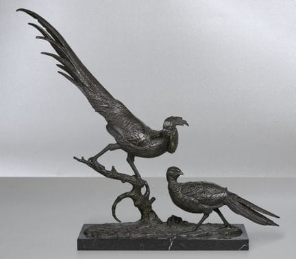 Büschelberger, Anton (1869-1934): Coppia di fagian