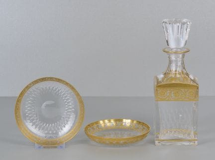 Saint Louis, Thistle y Callot, 3 piezas, con marca
