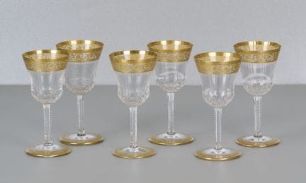 Saint Louis Thistle Gold, 6 vasos, con pegatina
Sa