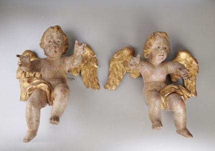 Coppia di angeli barocchi, XVIII secolo
Coppia di 