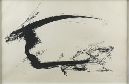 布吕宁，彼得（1929-1970）：无题
布吕宁，彼得（1929-1970），石版画，右下角署名并注