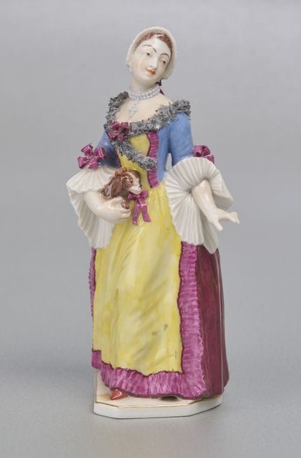 Figura de Nymphenburg, dama con perro
Figura de Ny