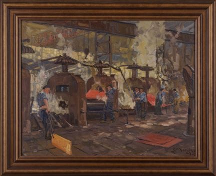 Mercker, Erich (1891–1973): Industrial Scene, titl