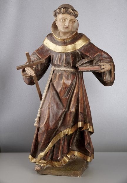 Scultura in legno di Sant’Antonio da Padova, XVIII