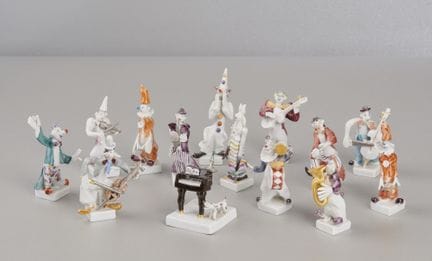14 figuras de Meissen de la «Clownkapelle» de Pete