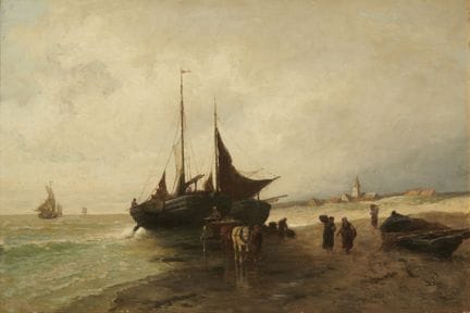 Bücken, Peter (1831–1915): Unloading the Ships
Büc