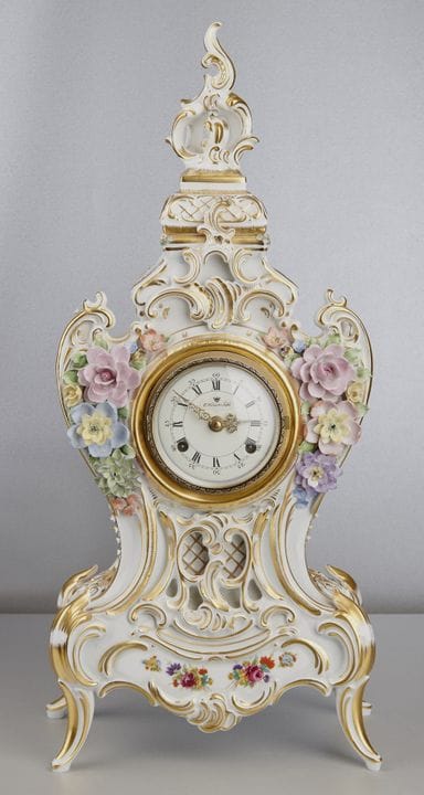 Gran reloj de porcelana de gala de Dresde
Gran rel