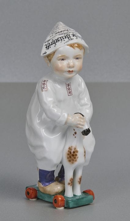 Meissen, niña Hentschel con caballo, 1.ª selección
