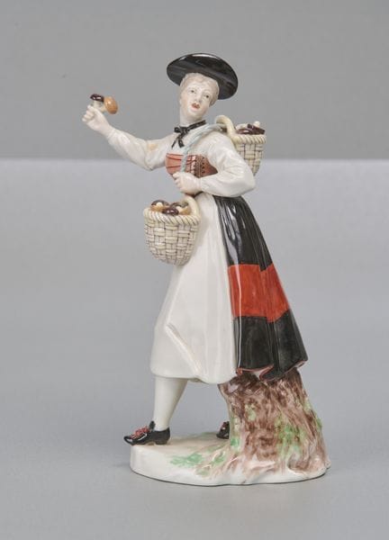 Figura de Nymphenburg, «Mujer de las setas»
Figura