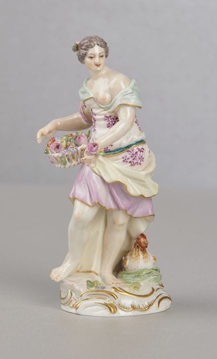 Figura de Meissen, «Alegoría de la primavera», pri