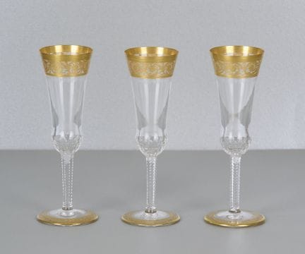 Saint Louis Thistle Gold, 3 copas de champán
Saint