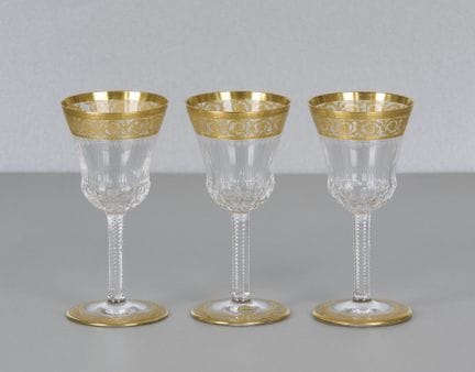 Saint Louis Thistle Gold, 3 vasos, con pegatina
Sa