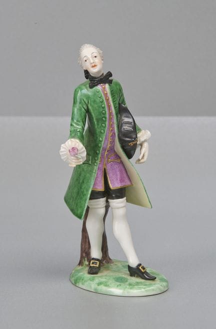 Figura de Nymphenburg, «El caballero de la rosa»
F
