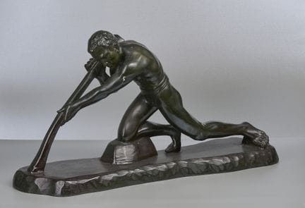 Grande scultura in legno “Lavoratore”
Grande scult
