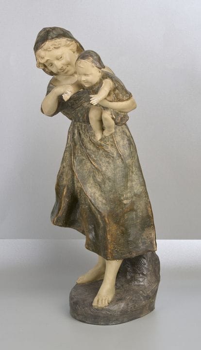 Aurili, Richard (1864-1943): Donna con bambino
Aur