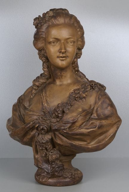 Busto de estuco de Sèvres, María Luisa de Saboya, 