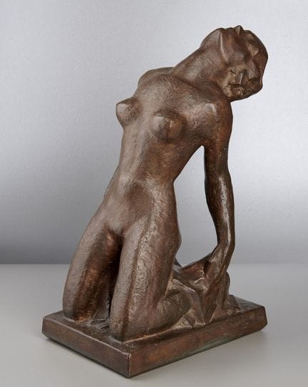 Harneball, Will (1905-1982): scultura in bronzo, n