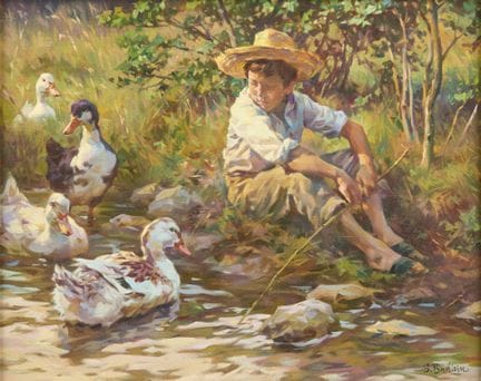 Budicin, Sergio (1939): Boy Among the Ducks
Budici