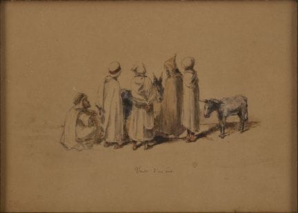 Delacroix, Eugène (1798-1863): Vente d´un ane
Dela