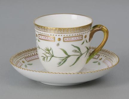 Royal Copenhagen, Flora Danica, tazza da caffè, pr