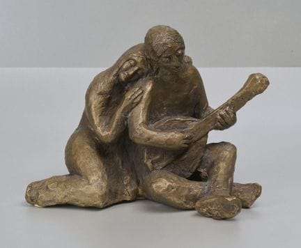 Scultura in bronzo, “Il chitarrista”, firmata
Scul